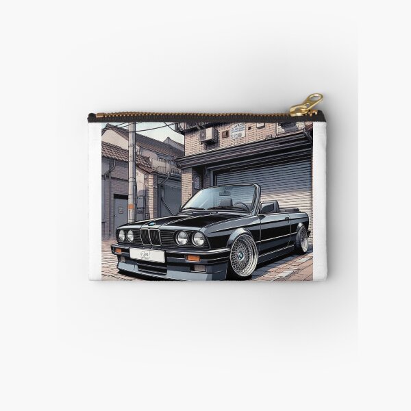 Item preview, Manga Style classic German convertible parked in a suburban neighborhood in Japan designed and sold by 73corners.