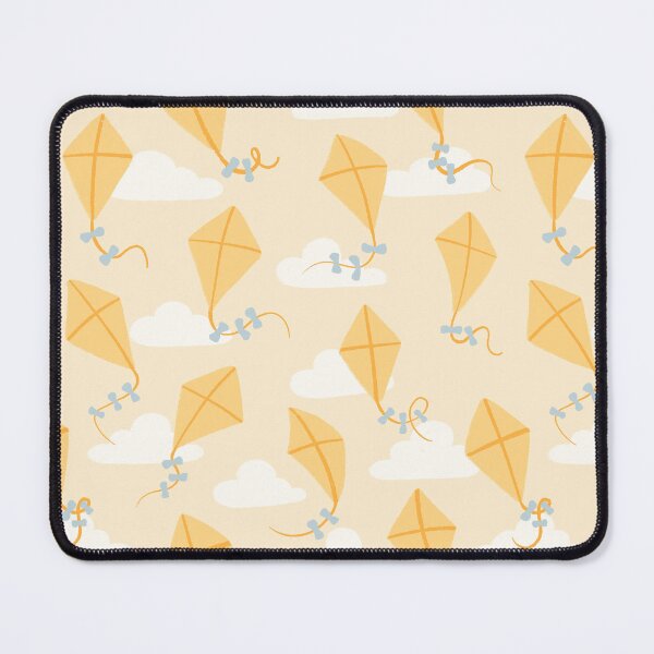 Item preview, Fly Away Little One | Kites in pastel Yellow, Children's Room Illustration, Cute Hand-Drawn Pattern designed and sold by Zorana Stevanovic.
