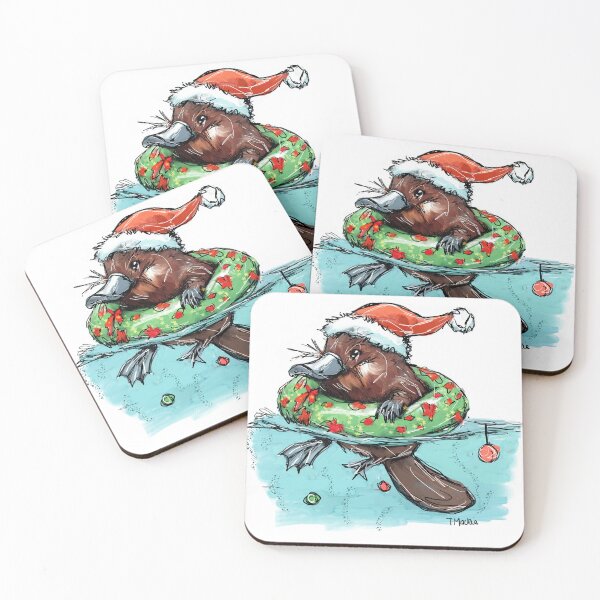 Item preview, Christmas Platypus designed and sold by TraceyMackieArt.