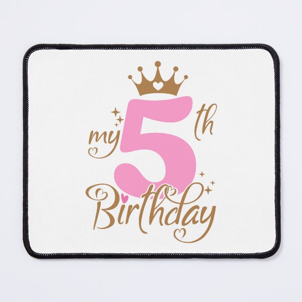 Item preview, My Fifth Birthday | 5 years old Kids designed and sold by jensbyorlando.
