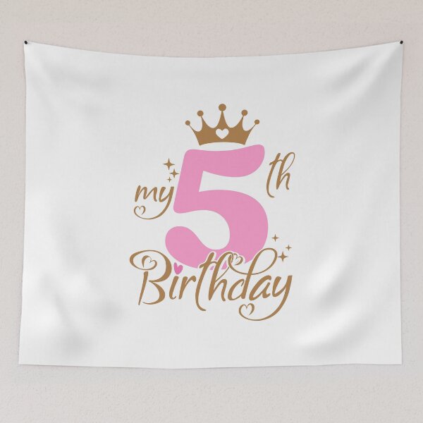 Item preview, My Fifth Birthday | 5 years old Kids designed and sold by jensbyorlando.