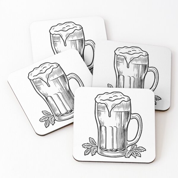 Item preview,  Beer Line Drawing designed and sold by GeoSketchWear.