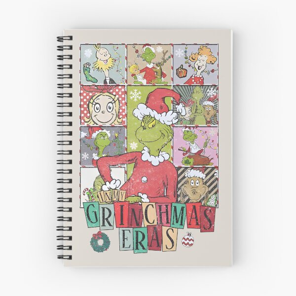Aperçu de l'œuvre T-shirt Grinchmas Eras, T-shirt Grinch Noël, Rétro Grinch Tour Noël créée et vendue par River Silva.