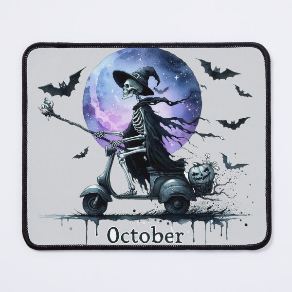 Item preview, Skeleton witch riding motobicycle  Halloween # 1 designed and sold by Nanthanon.