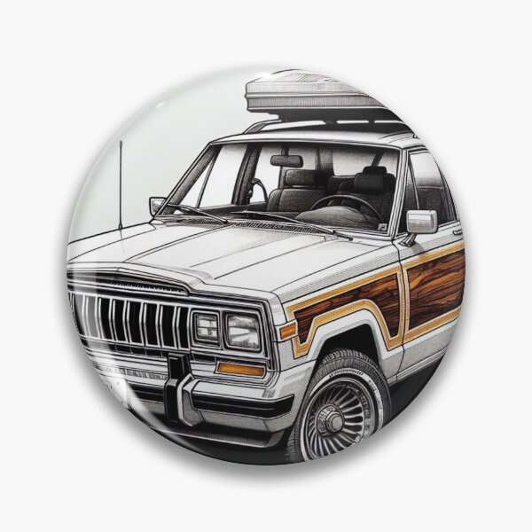 Item preview, Manga Style Classic American 4x4 Off-Road Vehicle with Wood Paneling and Roof Box designed and sold by 73corners.