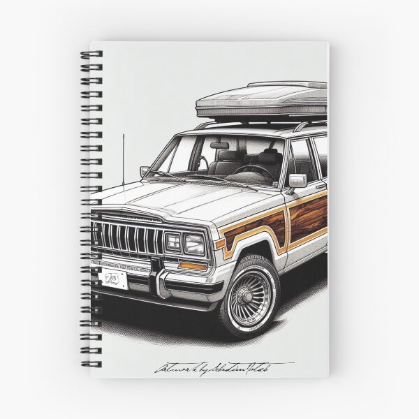 Item preview, Manga Style Classic American 4x4 Off-Road Vehicle with Wood Paneling and Roof Box designed and sold by 73corners.