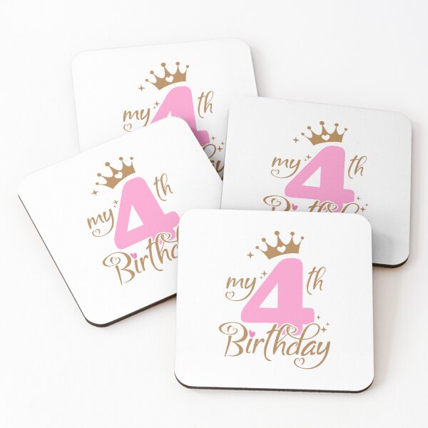 Item preview, My Fourth Birthday | 4 years old Kids designed and sold by jensbyorlando.