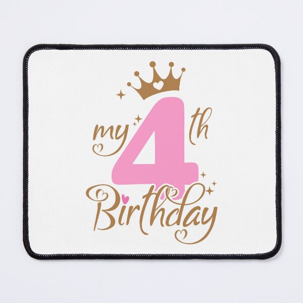 Item preview, My Fourth Birthday | 4 years old Kids designed and sold by jensbyorlando.