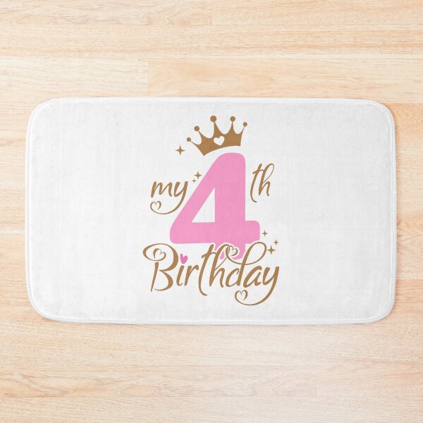 Item preview, My Fourth Birthday | 4 years old Kids designed and sold by jensbyorlando.