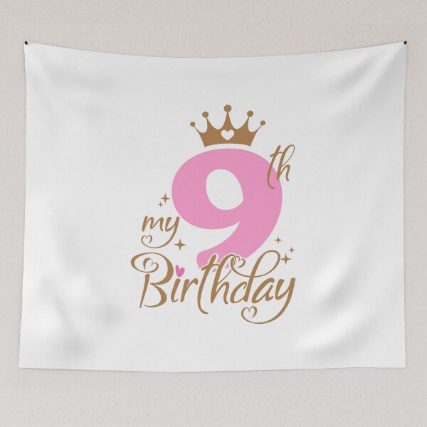 Item preview, My Ninth Birthday | 9 years old Kids Birthday Celebration designed and sold by jensbyorlando.