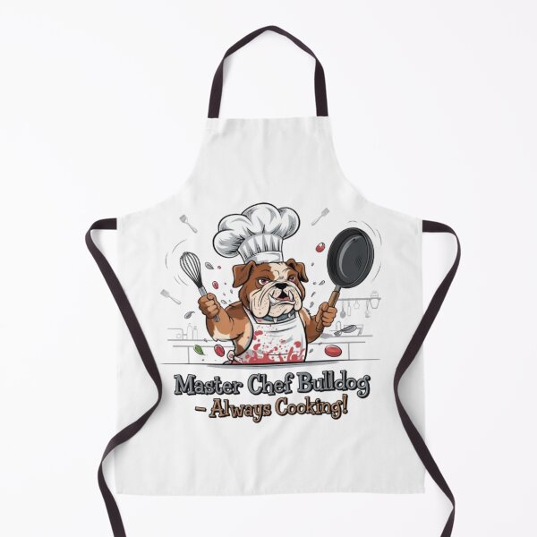 Item preview, Bulldog Chef Cooking in a Fun, Chaotic Kitchen designed and sold by Petpixy.