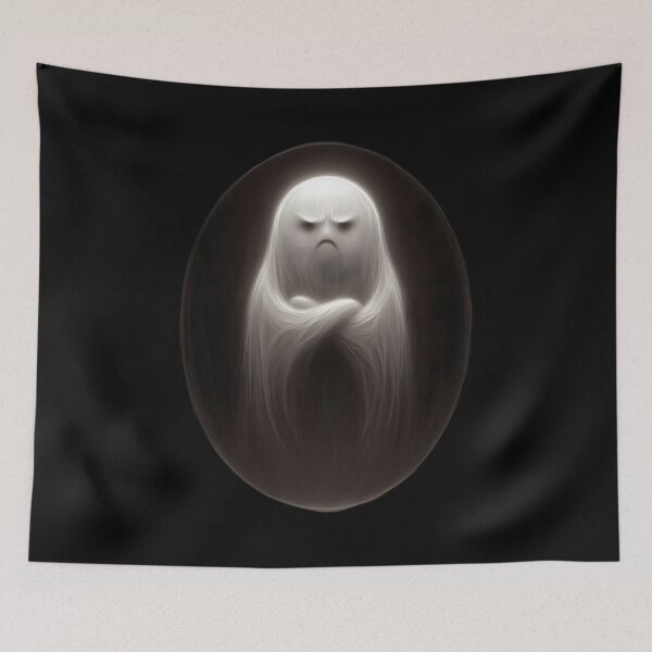 Item preview,  Grumpy Ghostly Figure - Dark Fantasy Art designed and sold by pumsquare.