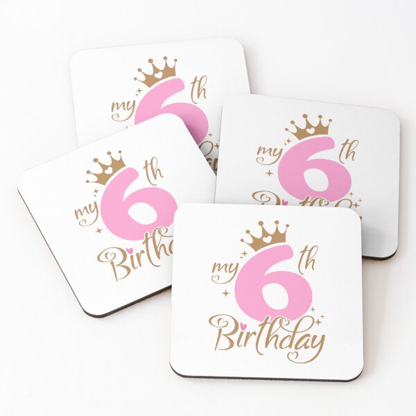 Item preview, My Sixth Birthday | 6 years old Kids Birthday Celebration designed and sold by jensbyorlando.