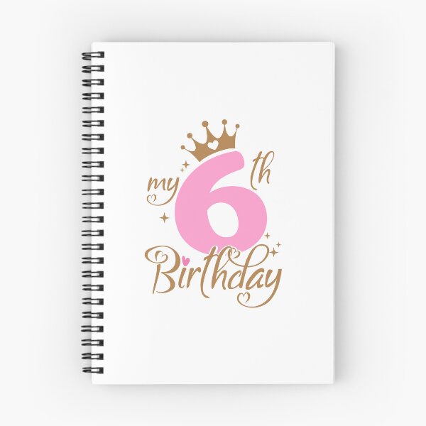 Item preview, My Sixth Birthday | 6 years old Kids Birthday Celebration designed and sold by jensbyorlando.