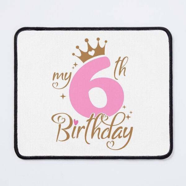 Item preview, My Sixth Birthday | 6 years old Kids Birthday Celebration designed and sold by jensbyorlando.