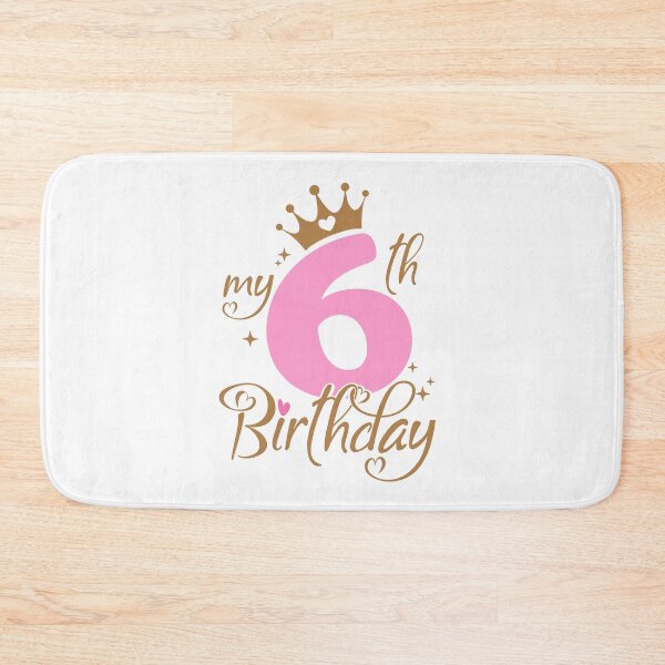 Item preview, My Sixth Birthday | 6 years old Kids Birthday Celebration designed and sold by jensbyorlando.