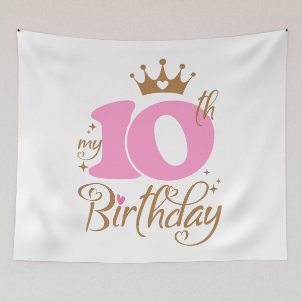 Item preview, My Tenth Birthday | 10 years old Kids Birthday Celebration designed and sold by jensbyorlando.