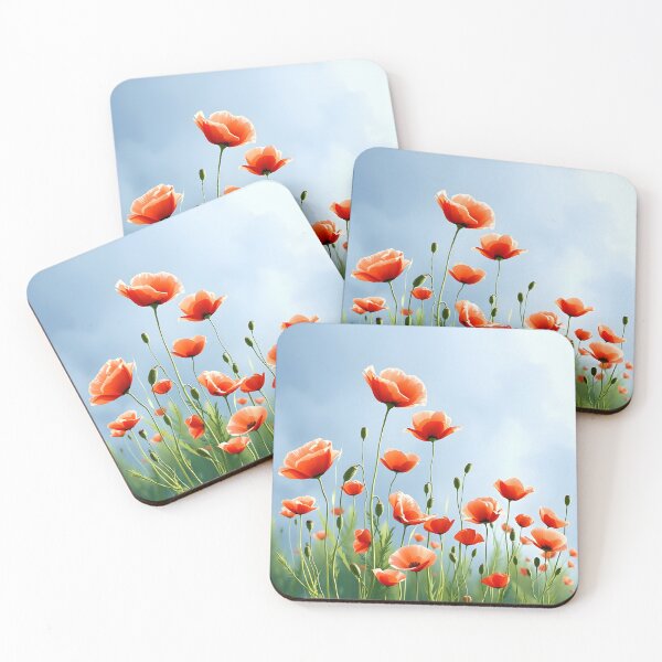 Item preview, Poppies watercolor designed and sold by Rocklights.