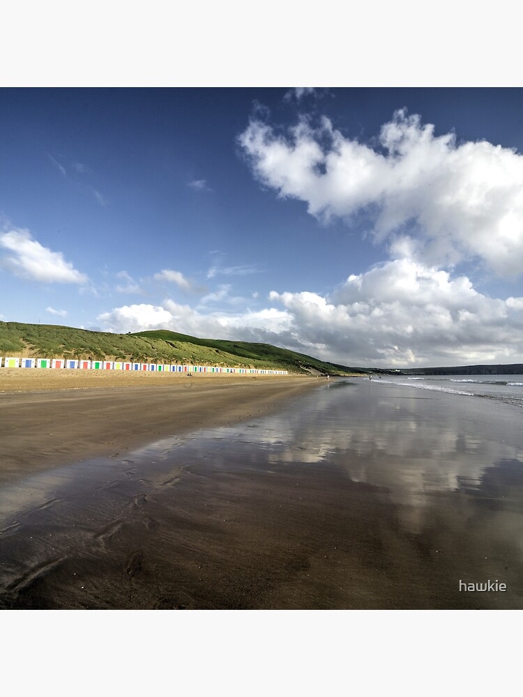 Woolacombe beach reflections by hawkie