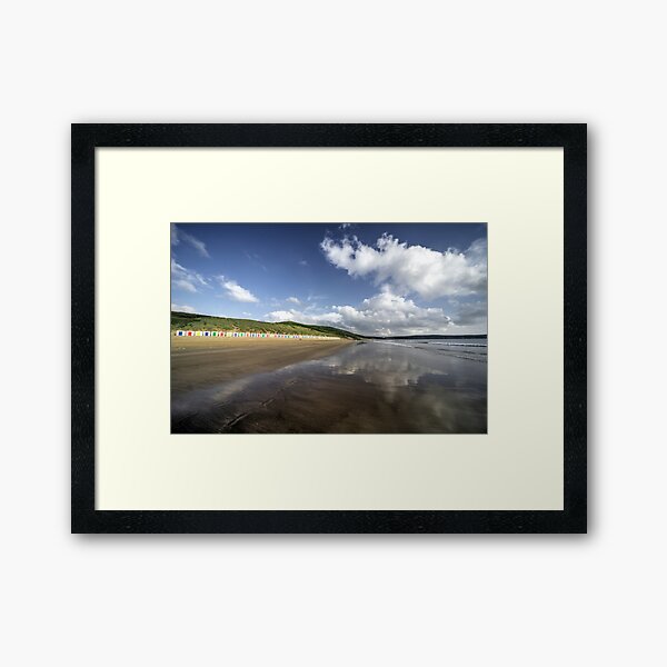 Aperçu de l'œuvre Reflets de la plage de Woolacombe créée et vendue par hawkie.