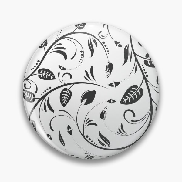 Item preview, Black and White Leaf Pattern designed and sold by Shinhobby.