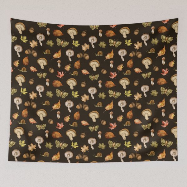 Item preview, Woodland autumn seamless pattern designed and sold by pinkyfish1010.