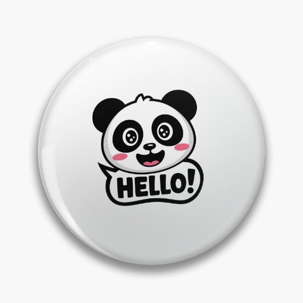 Item preview, Cute Panda Saying Hello Cartoon Design designed and sold by artsyier.