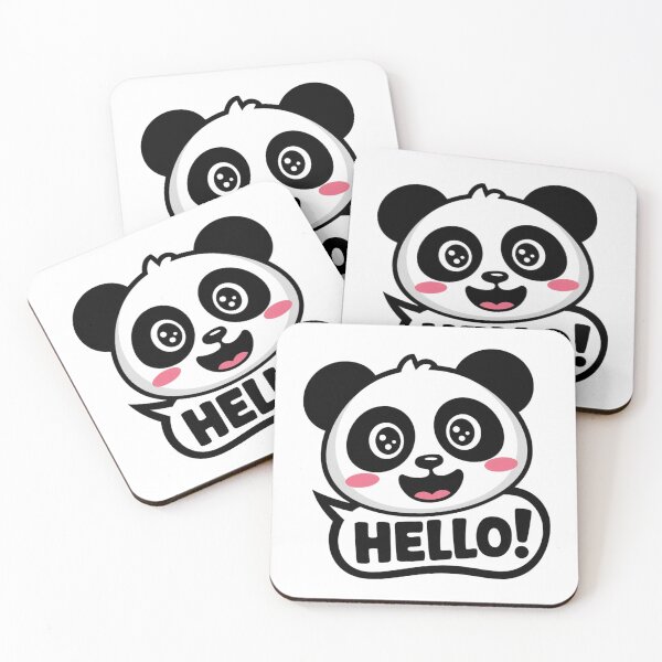 Item preview, Cute Panda Saying Hello Cartoon Design designed and sold by artsyier.