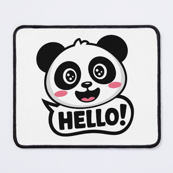 Item preview, Cute Panda Saying Hello Cartoon Design designed and sold by artsyier.