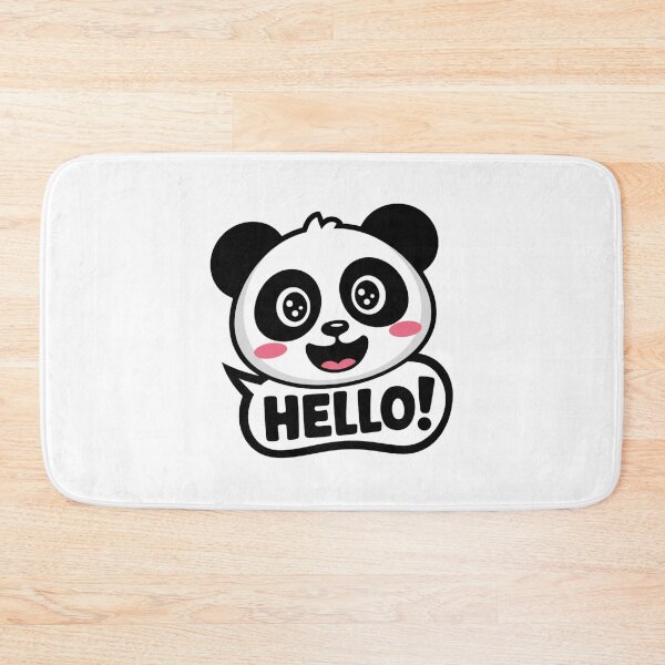 Item preview, Cute Panda Saying Hello Cartoon Design designed and sold by artsyier.