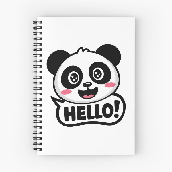 Item preview, Cute Panda Saying Hello Cartoon Design designed and sold by artsyier.