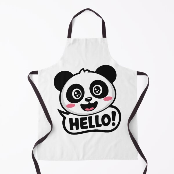Item preview, Cute Panda Saying Hello Cartoon Design designed and sold by artsyier.
