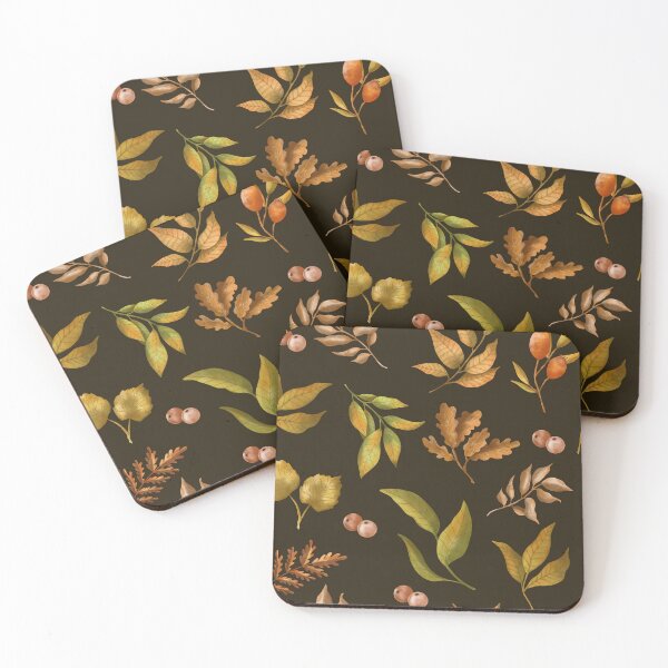 Item preview, Whimsical leaves seamless pattern designed and sold by pinkyfish1010.