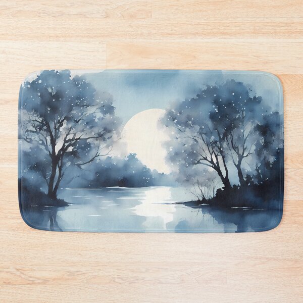 Item preview, Blue Night Landscape designed and sold by CalmnessbyChoice.