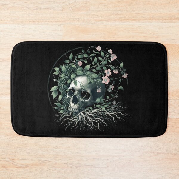 Item preview,  Skull and Floral Vine Fusion designed and sold by pumsquare.