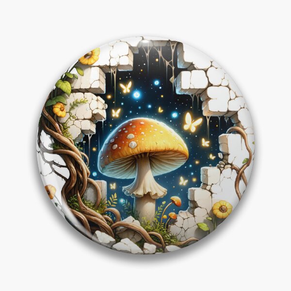 Item preview, Mushroom in a cracked wall designed and sold by Nudaeng.