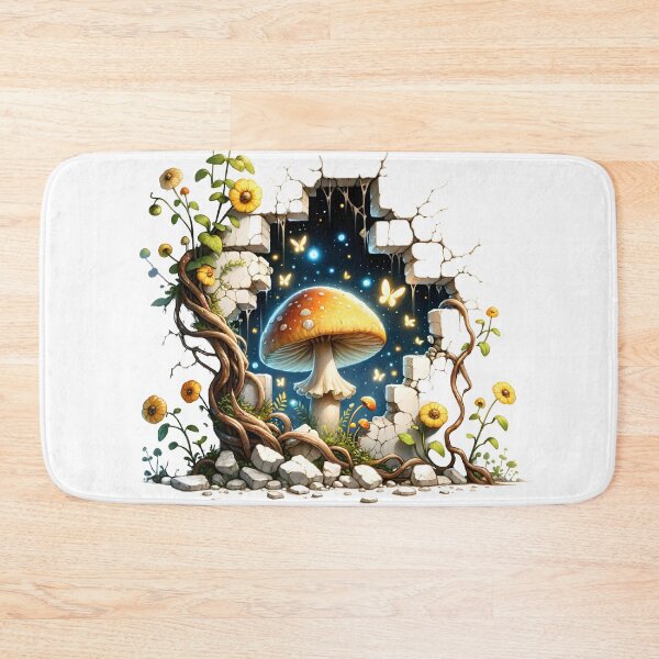 Item preview, Mushroom in a cracked wall designed and sold by Nudaeng.