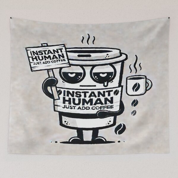 Item preview, Instant Human: Just Add Coffee designed and sold by FAONIM.