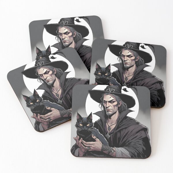Item preview, Warlock and cat designed and sold by LaylaEvans1.