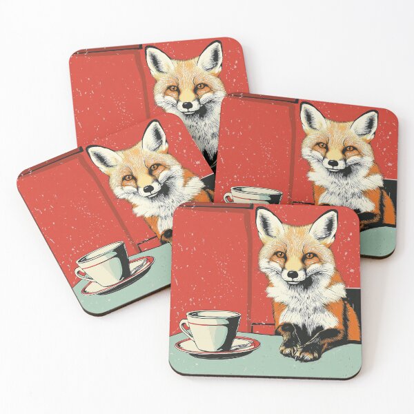 Item preview, Fox and coffee designed and sold by GagamellGray.