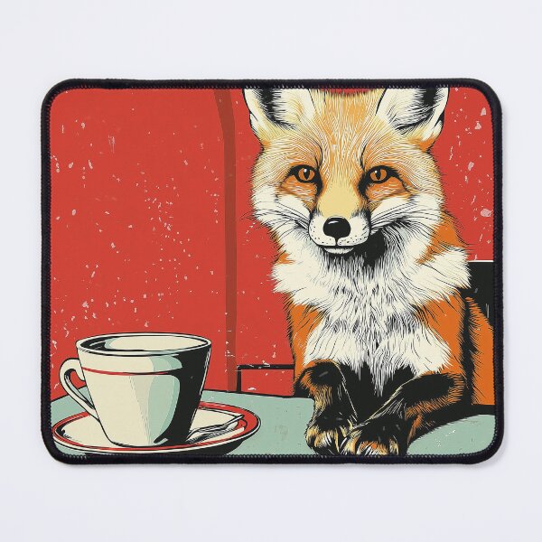 Item preview, Fox and coffee designed and sold by GagamellGray.