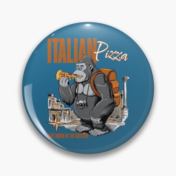Item preview, ITALIAN PIZZA - TASTE SHOWS ME THE DIRECTION - TRAVELING GORILLA designed and sold by justyna-s28.