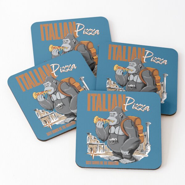 Item preview, ITALIAN PIZZA - TASTE SHOWS ME THE DIRECTION - TRAVELING GORILLA designed and sold by justyna-s28.