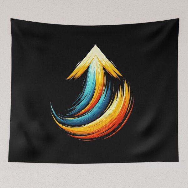 Item preview,  Vibrant Abstract Arrow Brushstroke Design designed and sold by pumsquare.