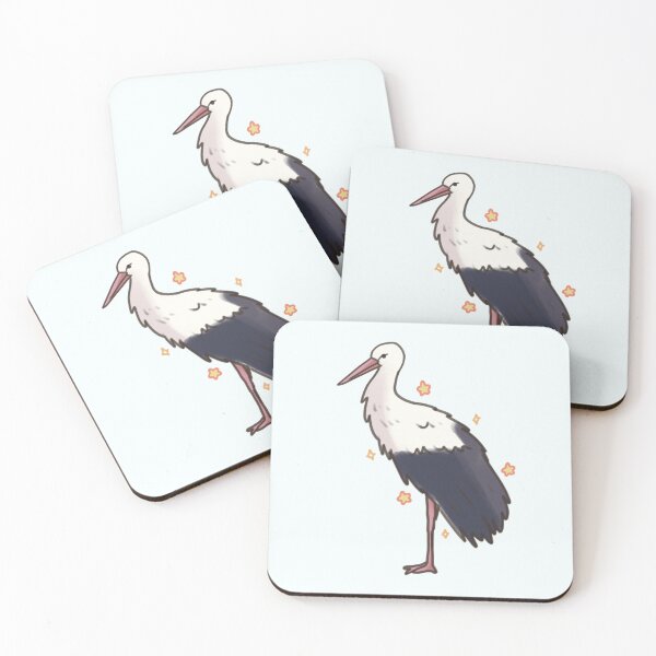 Item preview, White stork illustration  designed and sold by Artofmayara.