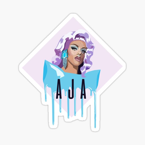 Aja RPDR inspired digital art Sticker