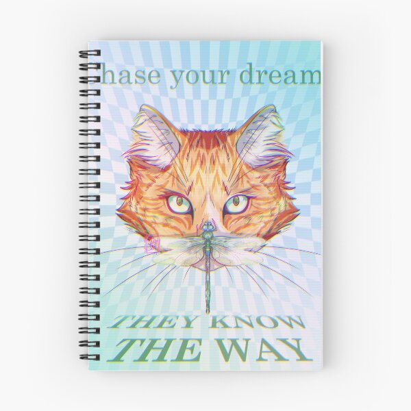 Item preview, Cat and Dragonfly Chase your dreams designed and sold by Confussable.
