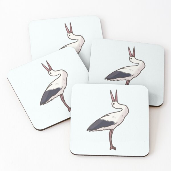 Item preview, White stork art  designed and sold by Artofmayara.