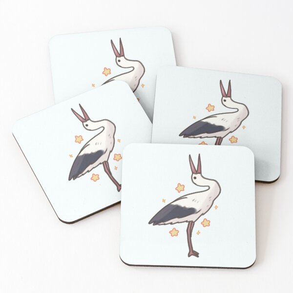 Item preview, Cute White stork art  designed and sold by Artofmayara.
