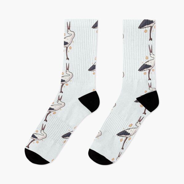 Item preview, Cute White stork art  designed and sold by Artofmayara.